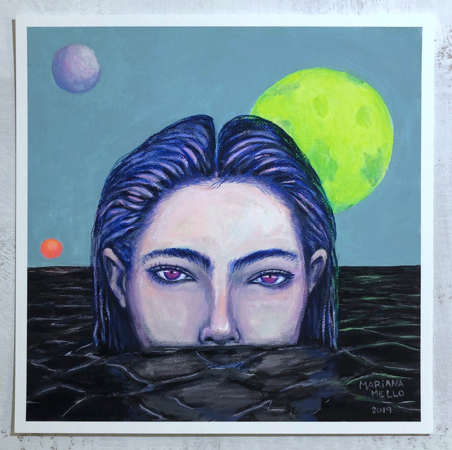 Black Lake Art Print