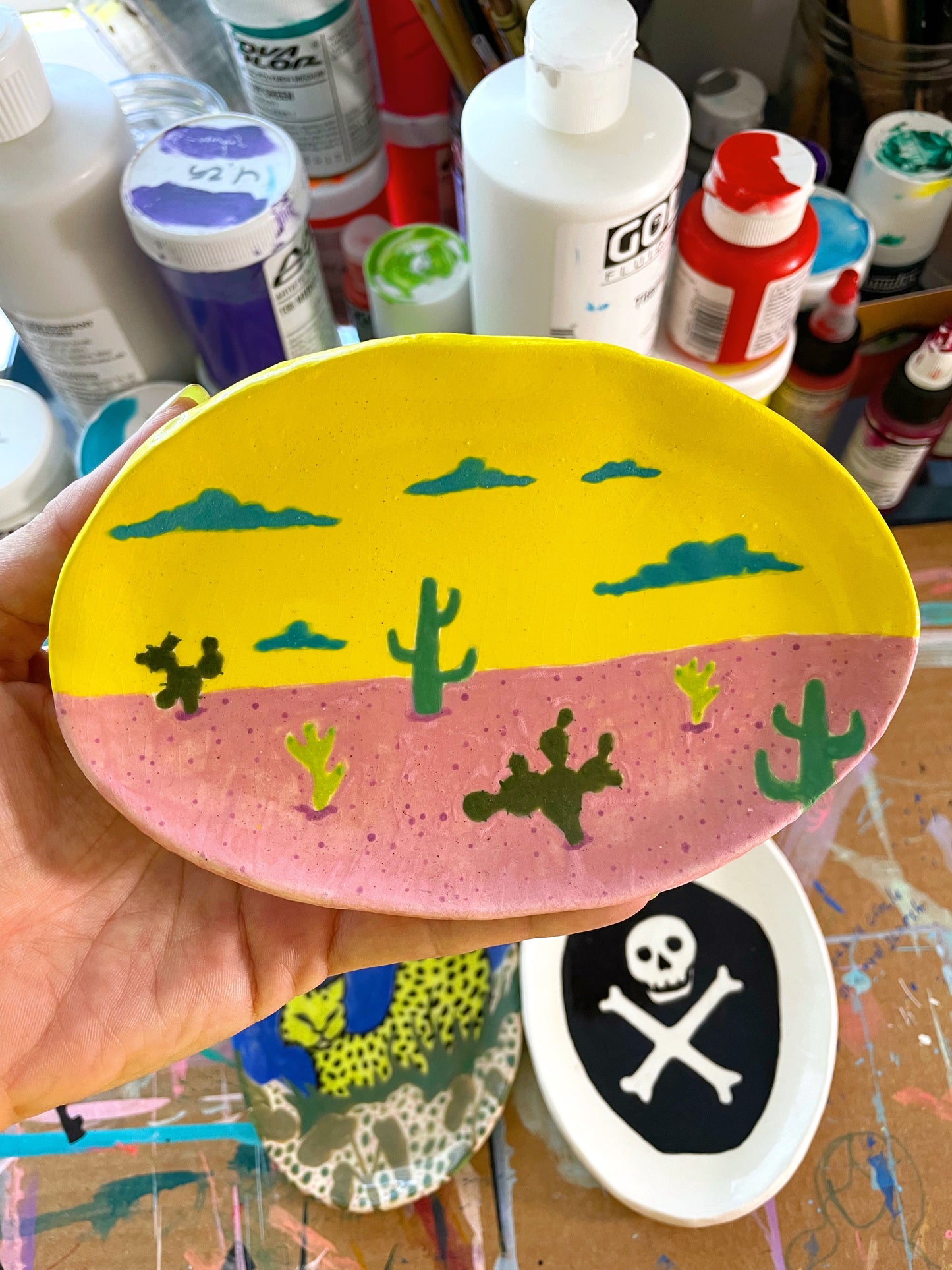 "Desert Dream" ceramic dish