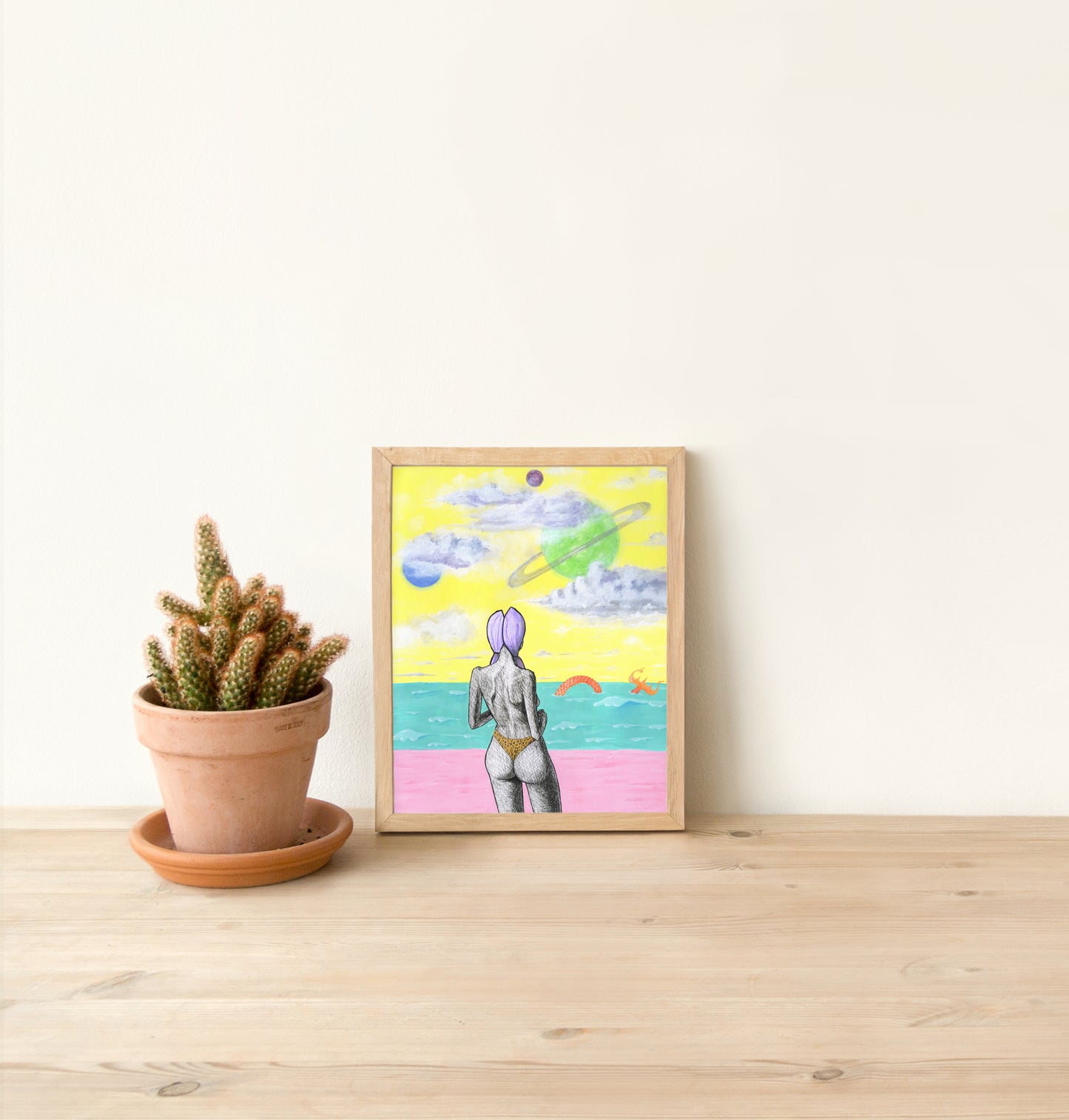 Beach Scene Art Print