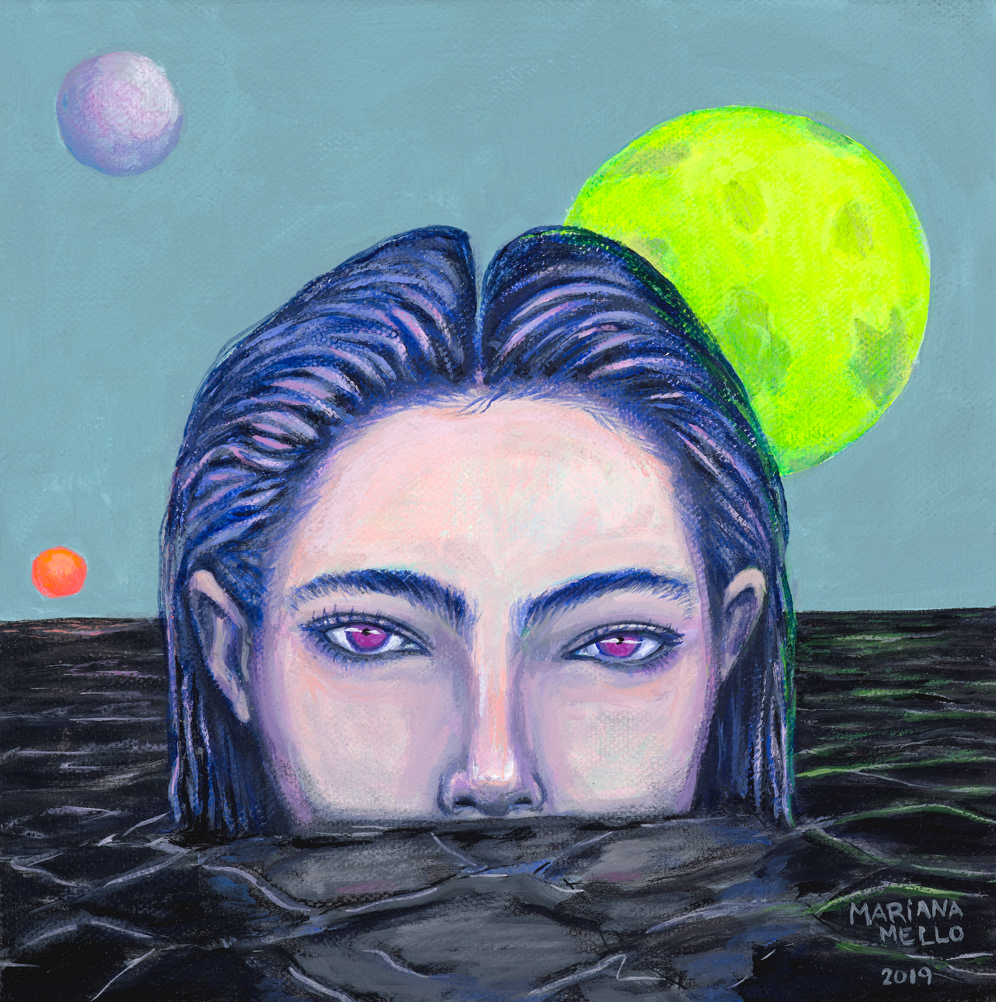 Black Lake Art Print