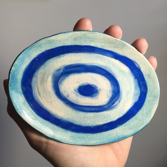 "Blue" ceramic dish