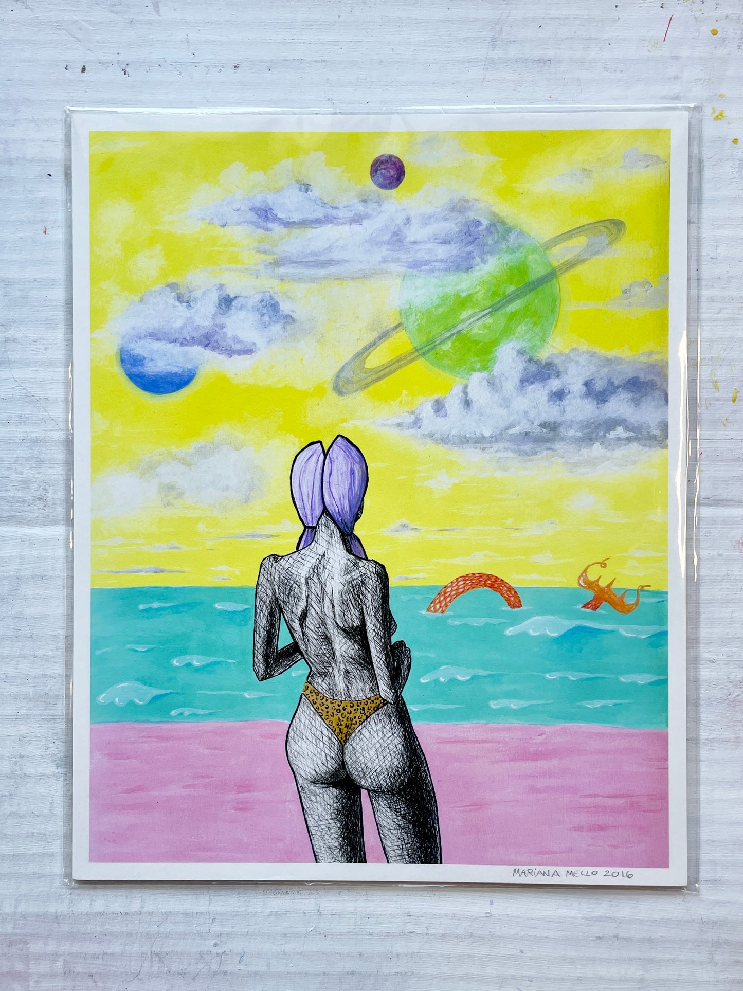 Art Print "Beach Scene"