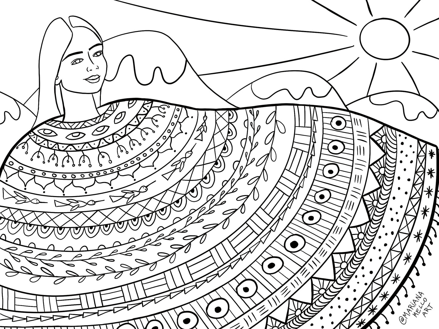 Mantle Coloring Page