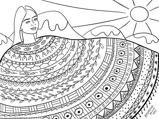 Mantle Coloring Page